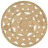 Runder Jute-Teppich im Rattan-Look Runder Jute-Teppich im Rattan-Look