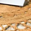 Runder Rattan-Optik Teppich, Wendbar