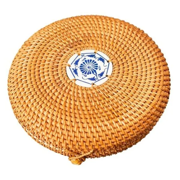 Runder Rattan Schmuckkorb Runder Rattan Schmuckkorb
