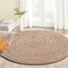 Runder Rattan-Teppich Runder Rattan-Teppich