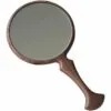 Runder Retro-Handspiegel aus Holz Runder Retro-Handspiegel aus Holz