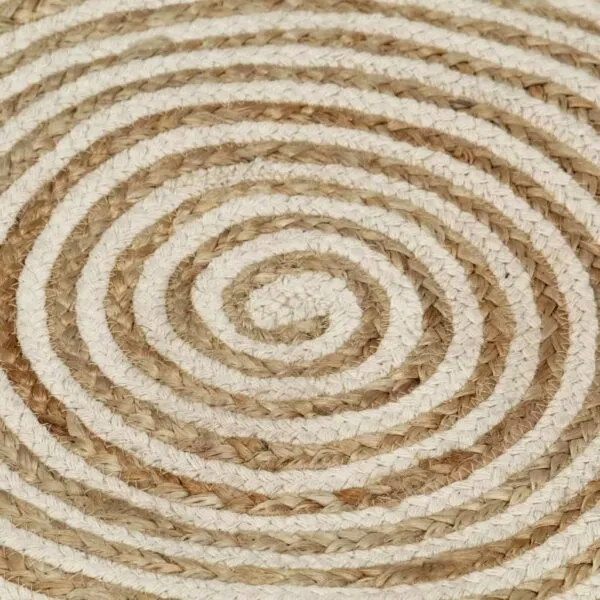 Runder Spiralflecht-Teppich Runder Spiralflecht-Teppich