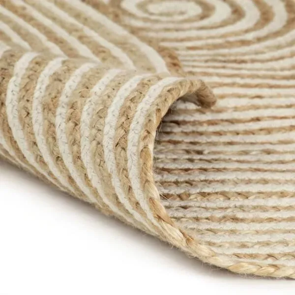 Runder Spiralflecht-Teppich Runder Spiralflecht-Teppich