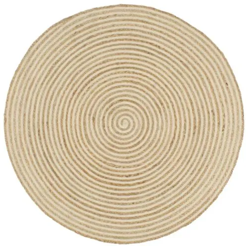 Runder Spiralflecht-Teppich Runder Spiralflecht-Teppich