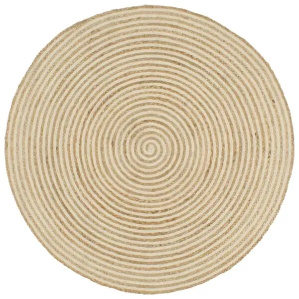Runder Spiralflecht-Teppich Runder Spiralflecht-Teppich