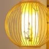 Rundes Wandlampen-Set aus Rattan mit asiatischem Muster Rundes Wandlampen-Set aus Rattan mit asiatischem Muster