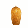 Rustikale Pendelleuchte aus Rattan in Tulpenform Tulpenform Rustikale Pendelleuchte aus Rattan in Tulpenform Tulpenform