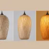 Rustikale Pendelleuchte aus Rattan in Tulpenform Tulpenform Rustikale Pendelleuchte aus Rattan in Tulpenform Tulpenform