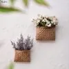 Rustikaler rechteckiger Bambus-Blumenkorb Rustikaler rechteckiger Bambus-Blumenkorb