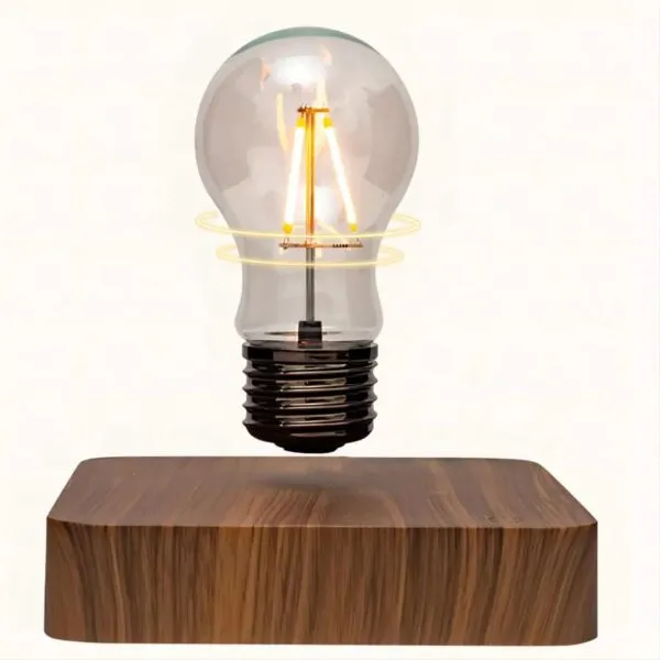 Schwebende Magnet-Hängelampe aus Holz Schwebende Magnet-Hängelampe aus Holz