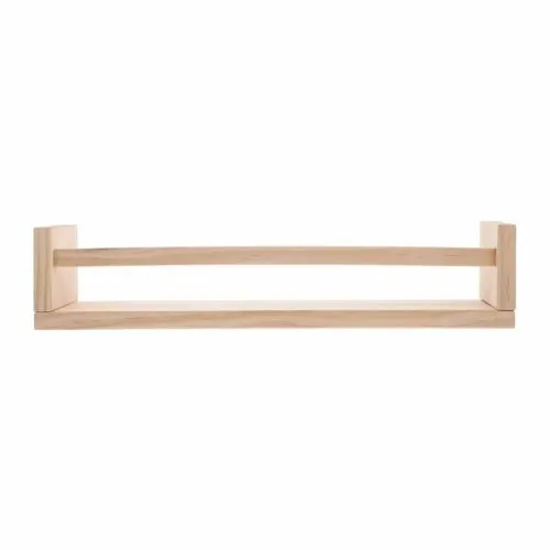 Schwebendes Wandregal aus Holz, rechteckig Schwebendes Wandregal aus Holz, rechteckig