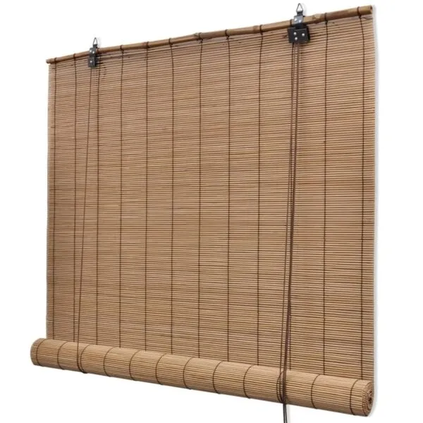 Set aus 2 Bambus-Rollos mit Sichtschutz Set aus 2 Bambus-Rollos mit Sichtschutz