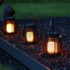 Solar-Hängeleuchte aus Rattan