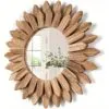 Sonnenblumen-Spiegel aus Holz Sonnenblumen-Spiegel aus Holz