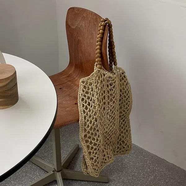 Strandtasche aus Naturstroh Strandtasche aus Naturstroh