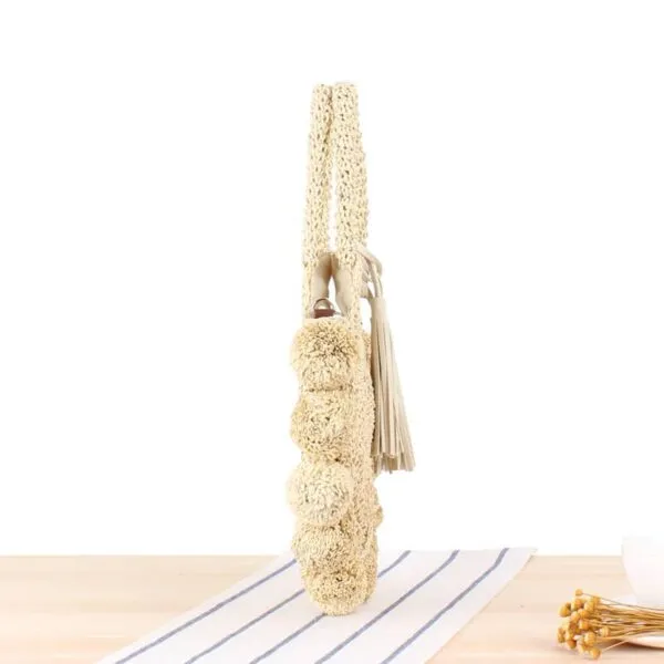 Strandtasche aus Naturstroh im Vintage-Look Strandtasche aus Naturstroh im Vintage-Look