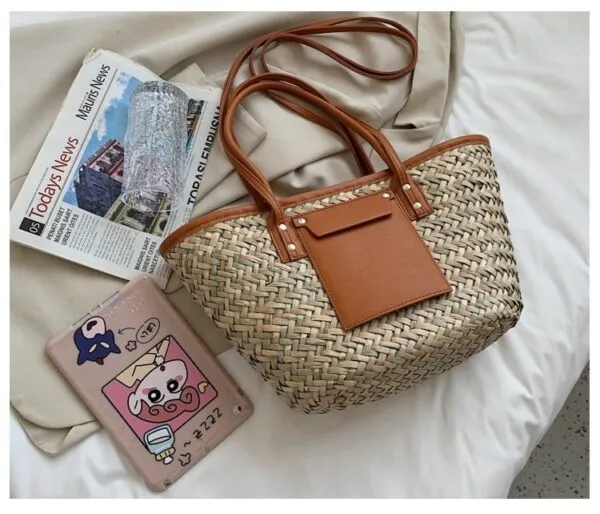 Strandtasche aus Rattan Strandtasche aus Rattan