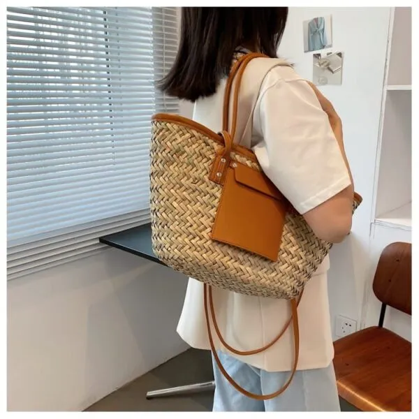 Strandtasche aus Rattan Strandtasche aus Rattan