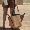 Strandtasche aus Rattan mit großem Fassungsvermögen Strandtasche aus Rattan mit großem Fassungsvermögen