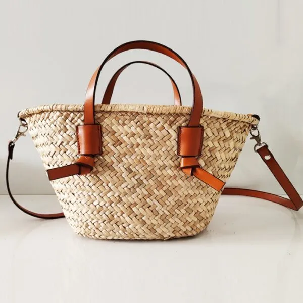 Strandtasche aus Stroh mit großem Fassungsvermögen für Damen Strandtasche aus Stroh mit großem Fassungsvermögen für Damen