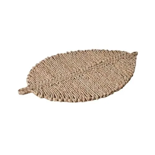 Stroh Platzset mit Blattdesign Stroh Platzset mit Blattdesign