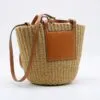Strohtasche mit Umhängeriemen, geräumig für Damen Strohtasche mit Umhängeriemen, geräumig für Damen