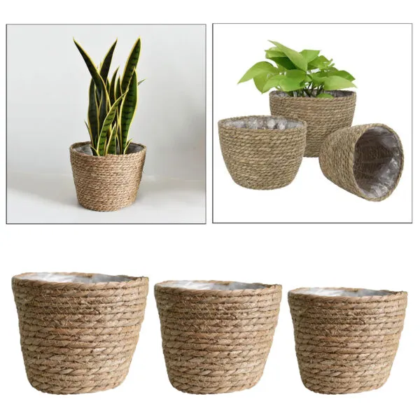 Übertopf aus Naturrattan