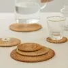 Untersetzer aus Naturrattan, rund, 6er-Set Untersetzer aus Naturrattan, rund, 6er-Set