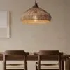 Verstellbare Pendelleuchte aus Rattan Verstellbare Pendelleuchte aus Rattan