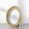 Vintage Bilderrahmen oval aus Rattan Vintage Bilderrahmen oval aus Rattan