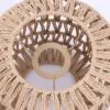 Vintage Deckenleuchte aus handgeflochtenem Rattan