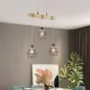 Vintage Deckenleuchte aus Holz mit Hanfseil und LED Vintage Deckenleuchte aus Holz mit Hanfseil und LED