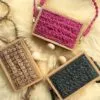 Vintage Eckige Rattan Handtasche Vintage Eckige Rattan Handtasche