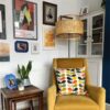 Vintage Japanischer Rattan Stehlampe