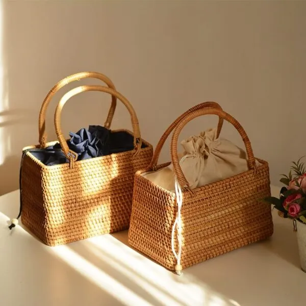 Vintage Rattan Handtasche Vintage Rattan Handtasche