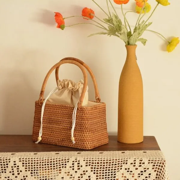 Vintage Rattan Handtasche Vintage Rattan Handtasche
