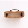 Vintage Rattan Handtasche mit Holzgriff Vintage Rattan Handtasche mit Holzgriff