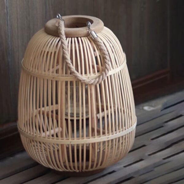 Vintage Rattan Laterne