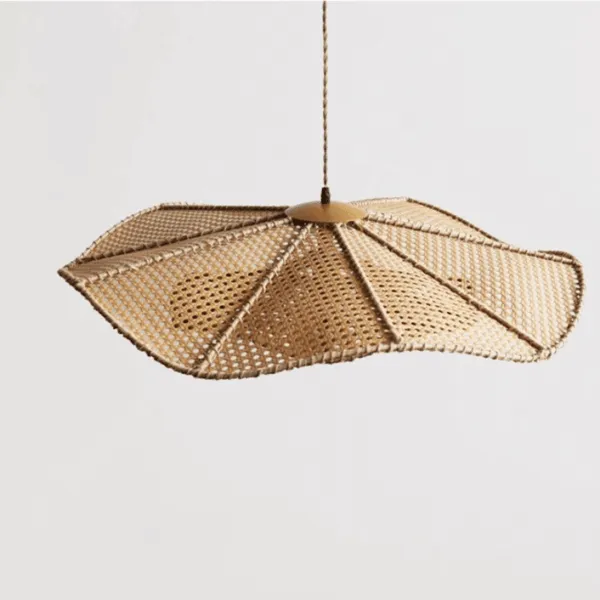 Vintage Rattan Pendelleuchte Handgefertigt Vintage Rattan Pendelleuchte Handgefertigt