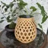 Vintage Solar-Rattan-Laterne im Landhausstil Vintage Solar-Rattan-Laterne im Landhausstil