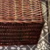 Wäschekorb aus Rattan Braun Retro Wäschekorb aus Rattan Braun Retro