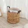 Wäschekorb aus Rattan mit Griffen