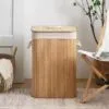 Wäschekorb aus Rattan und Bambus Wäschekorb aus Rattan und Bambus