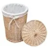 Wäschekorb aus Rattan und Baumwolle Wäschekorb aus Rattan und Baumwolle
