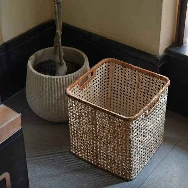Wäschekorb Rattan eckig Wäschekorb Rattan eckig