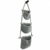 Wandaufbewahrungskorb aus Rattan mit drei Fächern Wandaufbewahrungskorb aus Rattan mit drei Fächern