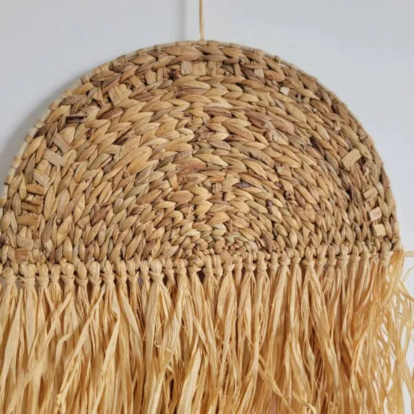 Wanddeko aus Rattan, handgeflochten Wanddeko aus Rattan, handgeflochten