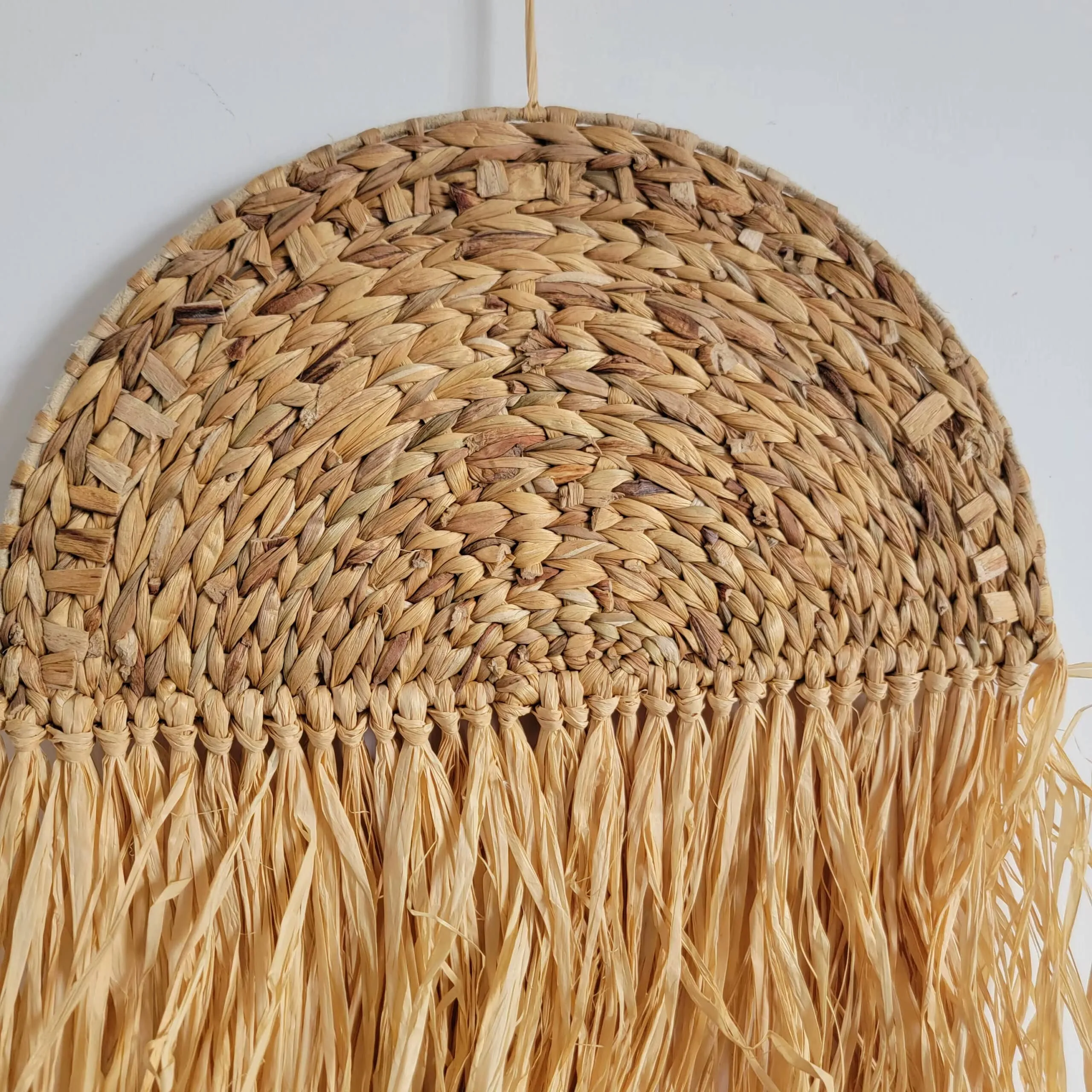 Rattan Wanddeko, von Hand geflochten