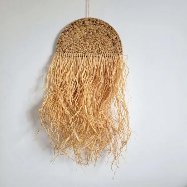 Wanddeko aus Rattan, handgeflochten Wanddeko aus Rattan, handgeflochten