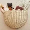 Wanddeko aus Rattan im Korb-Design Wanddeko aus Rattan im Korb-Design